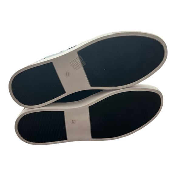 Robert Graham Barrelman Leather Sneakers In Navy Blue Size 11 - Picture 8 of 13